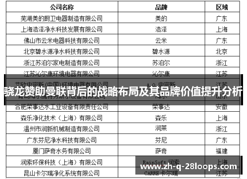 骁龙赞助曼联背后的战略布局及其品牌价值提升分析
